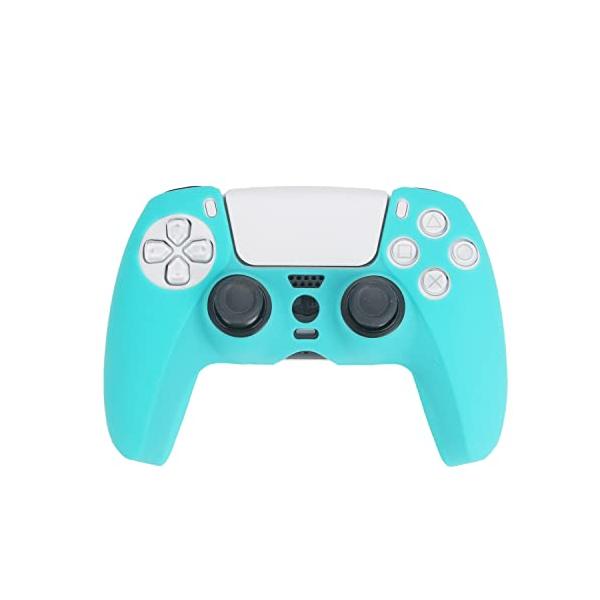 PS5 コントローラー カバー シリコン素材 ソフト スキンケース 保護カバー 耐衝撃 簡単装着