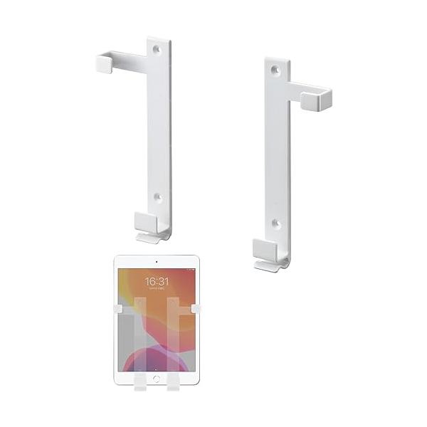 他サイト： サンワダイレクト iPad・タブレット用 マグネットホルダー 7〜11インチ対応 ネジ・両面テープ取付対応 ホワイト 100-MR080Wの商品画像