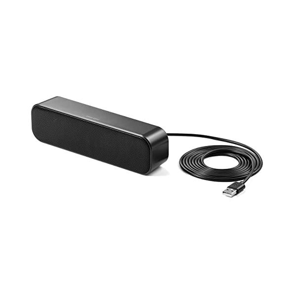 他サイト： サンワダイレクト PCスピーカー USB 小型 最大6W出力 ケーブル長2m パソコン スピーカー 有線 400-SP109の商品画像
