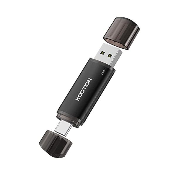 KOOTION USBメモリ 32GB タイプC +USB2.0 2in1 デュアル usbメモリー OTG USB スマホメモり