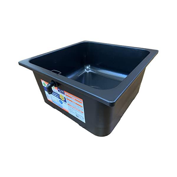 他サイト： テトラ (Tetra) じょうろでキレイメダカ鉢 40×40黒 水を入れ替えることができる 睡蓮鉢 金魚鉢 割れにくい 頑丈 樹脂製 軽量 水換の商品画像
