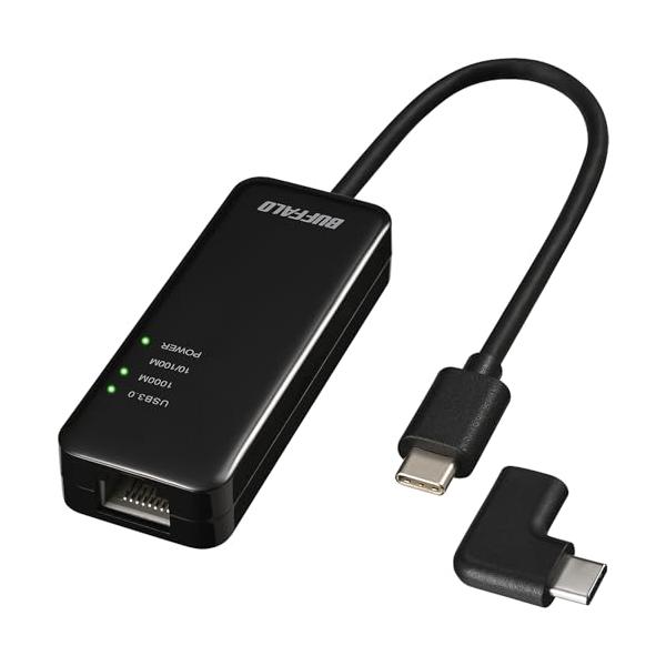 他サイト： バッファロー 有線LANアダプター Giga Type-C USB3.2(Gen1)対応 日本メーカー  macOS / iPhone15 /の商品画像