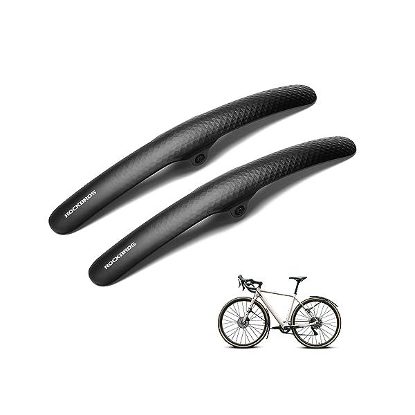 ROCKBROS 自転車 泥除け ロードバイク フェンダー 700c マッドガード 角度調整 泥よけ フロント リア 軽量 耐久性 取り付け簡単