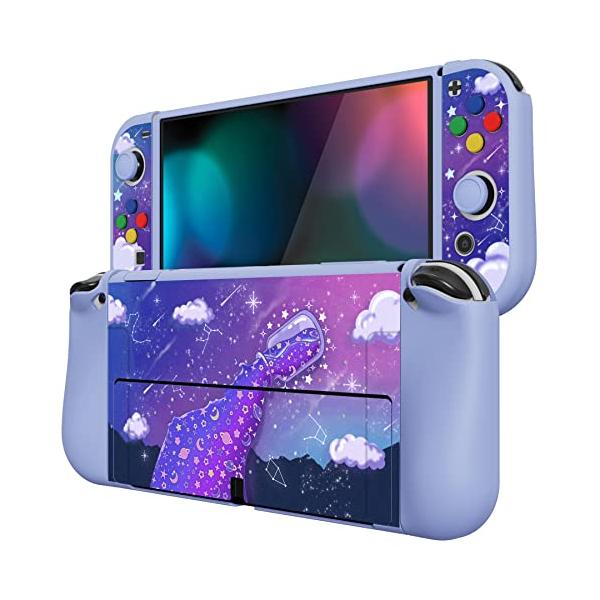 PlayVital ZealProtect Switch有機elに対応用ソフト保護シェル、Switch OLEDに対応用フレキシブルプロテクター