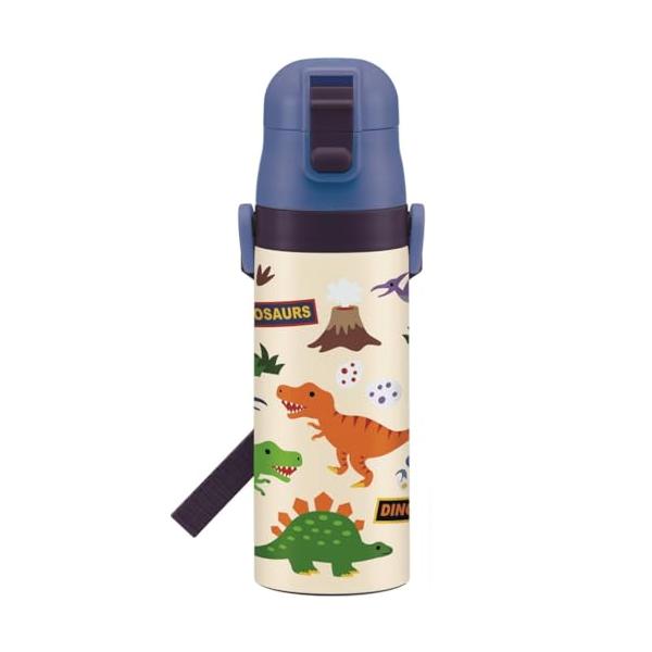 スケーター(Skater) 水筒 子供用 直飲み 470ml ディノサウルス 恐竜 男の子 保冷専用 ステンレス 軽量タイプ waterbott