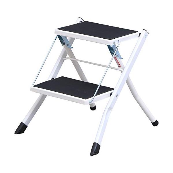 他サイト： アイリスプラザ 踏み台 ホワイト 幅約42×奥行約48×高さ約42 KC-7020の商品画像