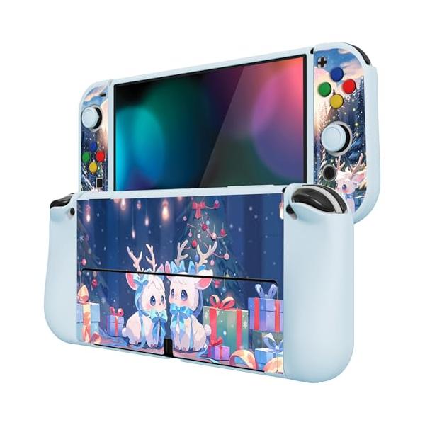 PlayVital ZealProtect Nintendo Switch有機elに対応用ソフト保護シェル、Switch OLEDに対応用フレキ