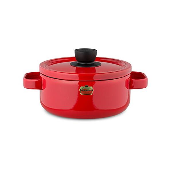 他サイト： 富士ホーロー 両手鍋 キャセロール ソリッド 20cm レッド SD-20W・Rの商品画像