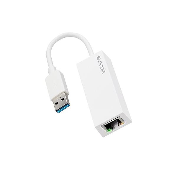 他サイト： エレコム 有線LANアダプター USB3.2 (Gen1) ギガビット対応 ホワイト EDC-GUA3V2-Wの商品画像