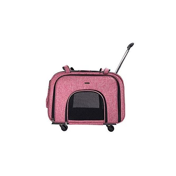 Pet 3wayペットキャリー 手提げ Momo キャスター付き 猫用品 折りたたみ 猫 小型犬用 拡張可能 折りたたみ 耐荷 通気性抜群 Rabbit Sakura 手提げ ペットキャリーバッグ