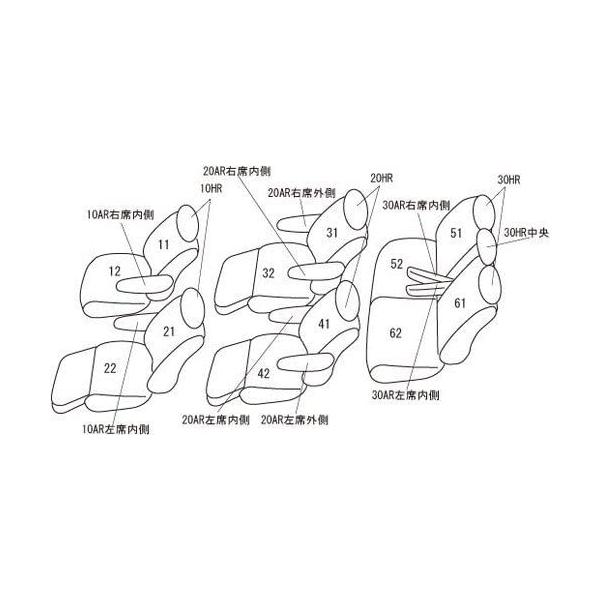 30系 7人乗り Agh30w Agh35w 7人乗り ジャッカ クラッツィオ シートカバー アルファード ヴェルファイア アルファード ヴェルファイア Clazzio タンベージ