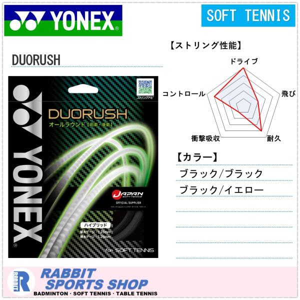 YONEX（ヨネックス） デュオラッシュ ソフトテニスガット DUORUSH SGDR