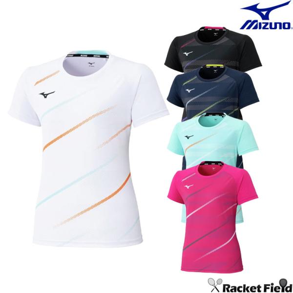 Mizuno バドミントンシャツ Mサイズ ブラック MIZUNO ソフトテニス バドミントン ウェア ミズノ ゲームシャツ