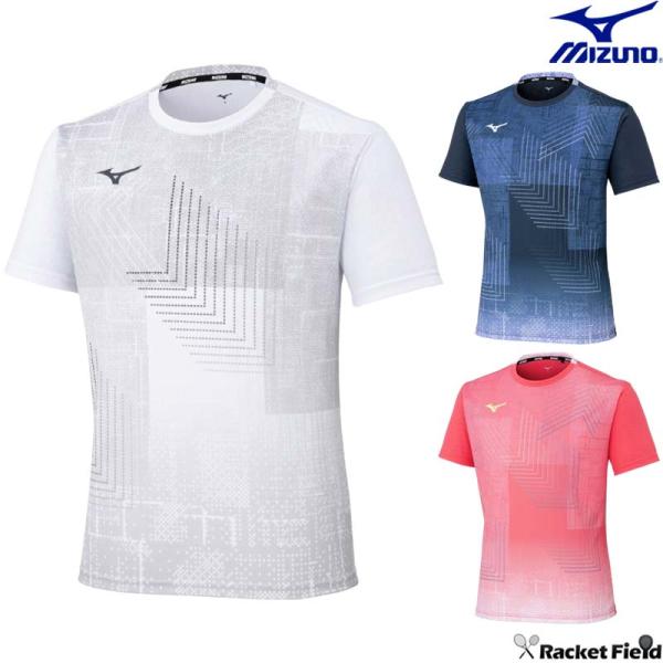 【メーカー】ミズノ（mizuno）【品名】ドライエアロフローゲームシャツ(ラケットスポーツ)［ユニセックス］【品番】62JAC511【特長】もう汗は敵じゃない。「強さ」は「快適さ」から。通気性が保たれる事で、快適性をキープし運動パフォーマン...