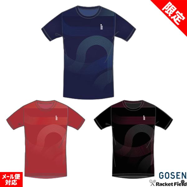 数量限定 ソフトテニス ウェア ゴーセン GOSEN 昇華TシャツA JPT45 半袖 ゴーセン バドミントン Tシャツ メンズ ユニセックス softtennis wear