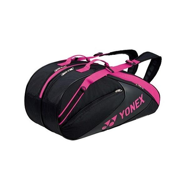 YONEX テニス ラケットケース ラケットバッグ６(リュック付・テニスラケット6本用) BAG1732R　テニスバッグ　ブラック/ピンク　ヨネックス racket-shop-f_bag1732r