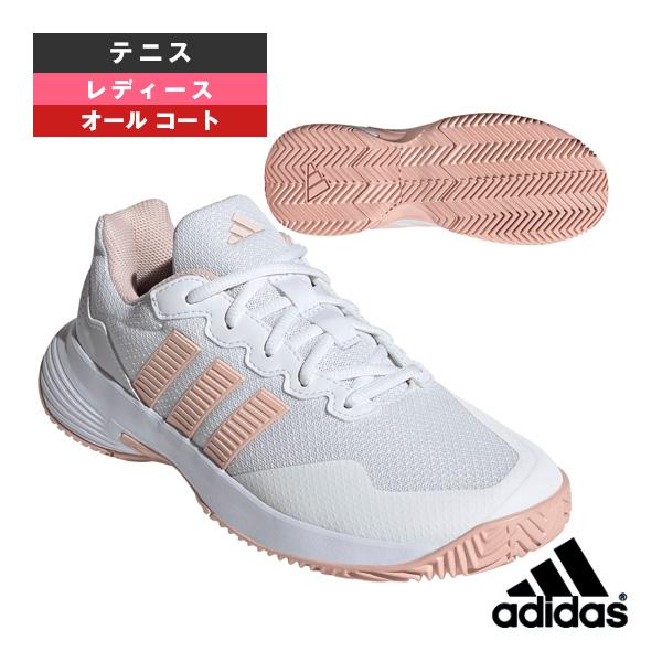再お値引き！新品未使用！adidas テニスオールコートシューズ！ adidas（アディダス） テニスシューズ ゲームコート2 GAMECOURT 2 W