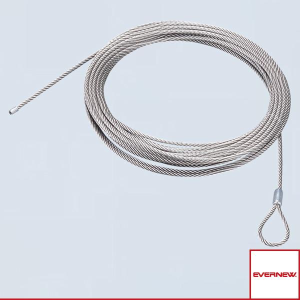 [エバニュー テニスコート用品 ]テニスネットコード 硬式テニス用ワイヤーステンレス EKE050 EVERNEW（エバニュー） テニスコート用品 テニスネットコード 硬式