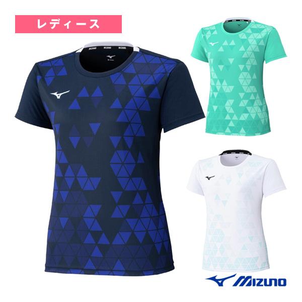 青い幾何学模様のテニスウェアセット レディースL 青い幾何学模様のテニスウェアセット レディースL スポーツウェア｜夏用の