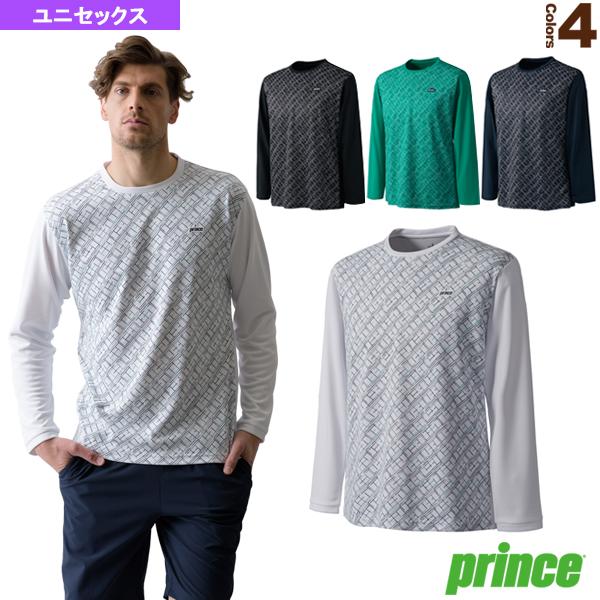 プリンス テニス バドミントン ウェア メンズ ユニ ロングスリーブシャツ ユニセックス Mf1007 Pri Mf1007 ラケットプラザ 通販 Yahoo ショッピング