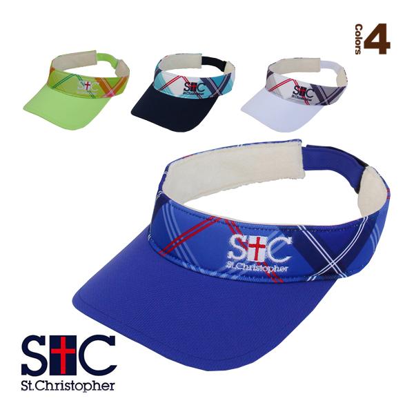 セントクリストファー テニスアクセサリ・小物 チェックサンバイザー／レディース（STC-BCA4610） St.Christopher「国内正規品取り扱い店」