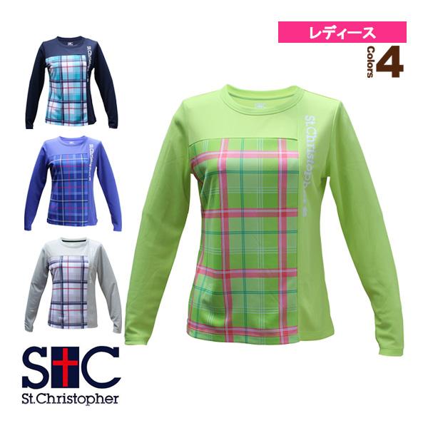 セントクリストファー テニス・バドミントンウェア（レディース） チェックロングスリーブ／レディース（STC-BCW2317） St.Christopher センクリ大特価「国内正規品取り扱い店」