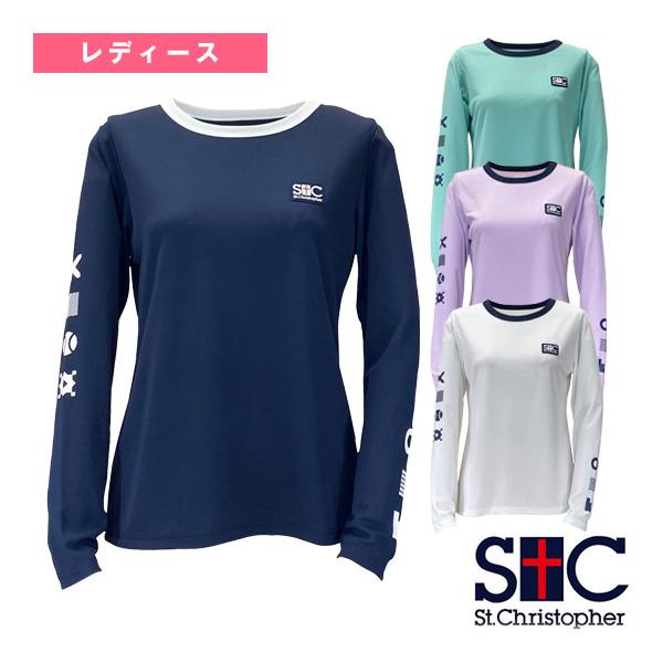 セントクリストファー テニスウェア（レディース） チックタックトーロングスリーブ レディース STC-BEW6527 St.Christopher テニスウェア チックタックトーロングスリーブ レディース 2025年 秋冬 Tシャツ 長袖「...