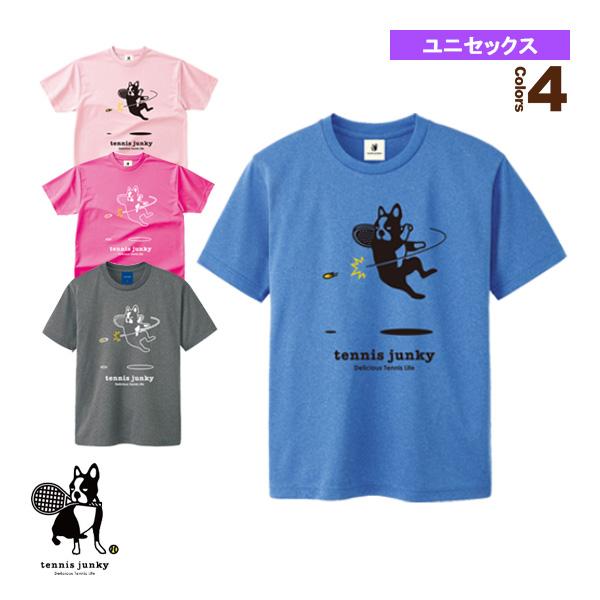クラウディオパンディアーニ テニスウェア 半袖Tシャツ桃TJ0018メンズL新品 テニスジャンキー テニス・バドミントンウェア『メンズ/ユニ