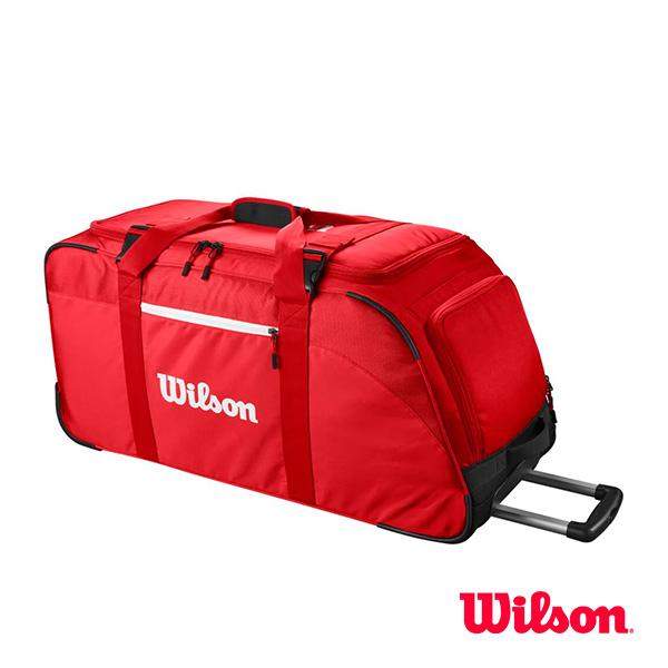 wilson スーパーツアー　トラベルバッグ　ホイール付き　レッド　テニス wilson スーパーツアー トラベルバッグ ホイール付き レッド テニス