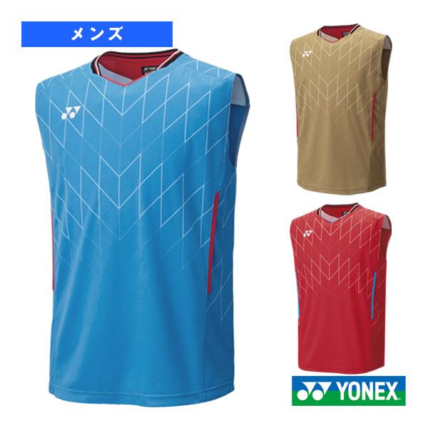 yonex メンズゲームシャツ(ノースリーブ) 日本代表 バドミントン　サラサラ YONEX ヨネックス バドミントンウェア メンズ ゲームシャツ