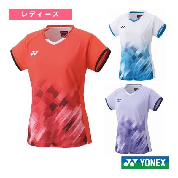 YONEX バドミントンシャツ Lサイズ ホワイト/レッド YONEX 『即日出荷』ヨネックス バドミントンウェア ユニセックス