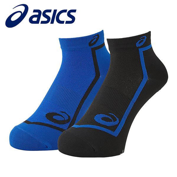 SEQUEL Sox 3足 セット アシックス 2足組ソックス メンズ ブルー・ブラック 25-27cm 3093A026