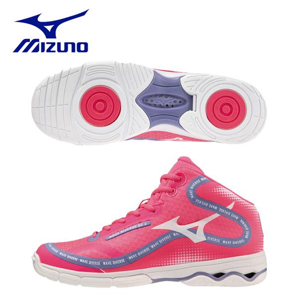 【商品名】ウエーブダイバースDE 2【メーカー品番】K1GF237464【カラー】 64:ピンク×ホワイト×パープル【サイズ】22.0ｃｍ〜27.5ｃｍ【重さ】約250g（24.5cm片方）【素材】甲材：合成繊維×人工皮革底材：合成底【販売...