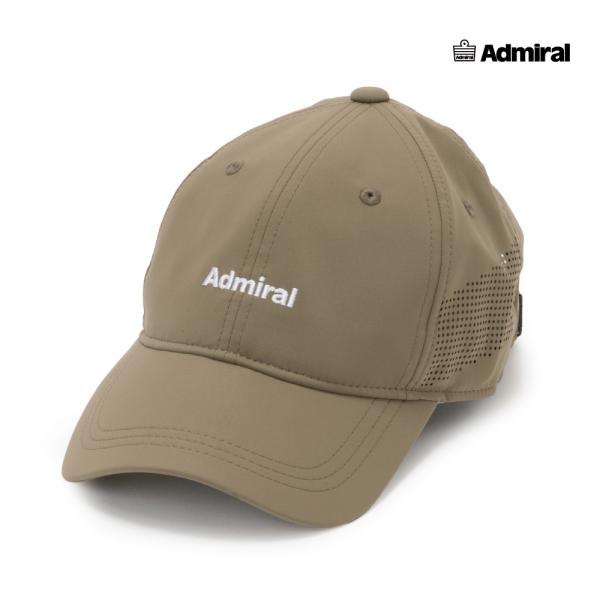 ADMIRAL サイドパンチング6パネルキャップ ATMZ604-65　2026FW　カーキ　通気性　軽量　帽子　アドミラル　熱中症