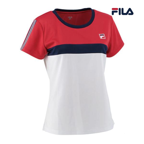 FILA（フィラ） レディース ゲームシャツ VL7506-11 2023SS レッド