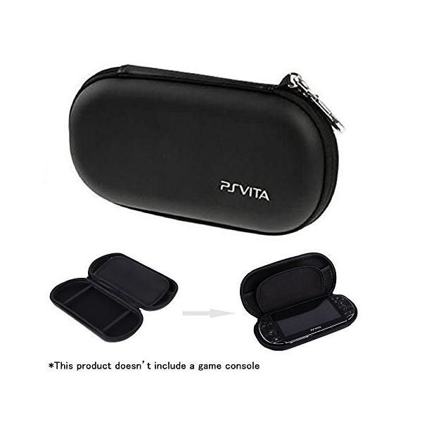 yufulai PSVitaハードポーチ PSP対応保護カバー PSV収納ケース PS Vita2000/1000/PSPに対応 (ブラック)