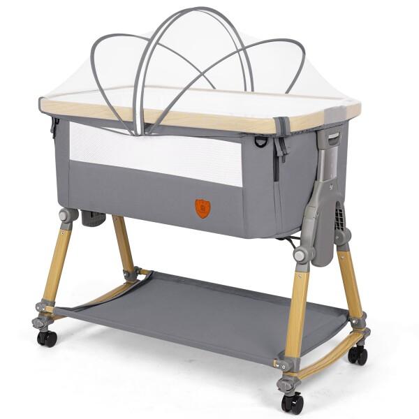 Dulumer 3 IN 1 ベビーベッド 添い寝 ゆりかご 持ち運びベビーベッド  