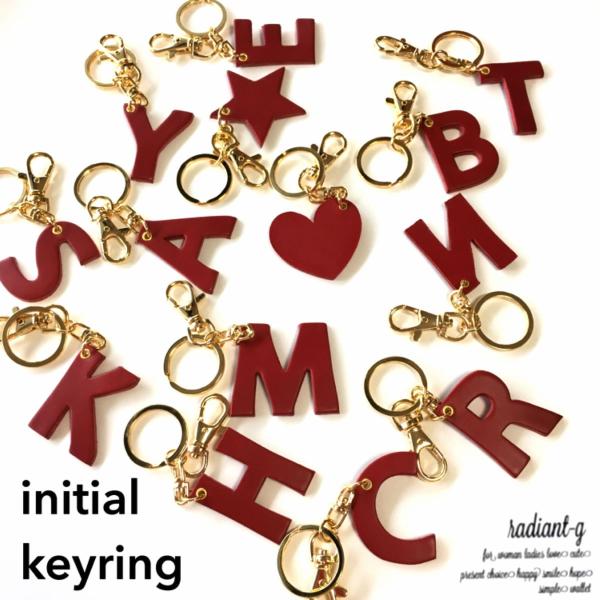 らい　イニシャル キーリングのRとK らい イニシャル キーリングのRとK TOSSDICE / BamBooks the