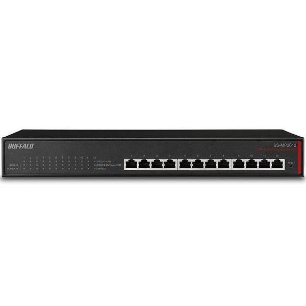 バッファロー レイヤー2 マルチギガ（10G/5G/2.5G/1000M/100M）対応スイッチ 12ポート BS-MP2012