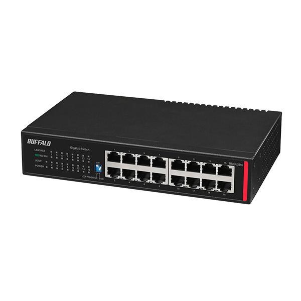 バッファロー 法人向け レイヤー2 Giga アンマネージスイッチ BS-GU2216
