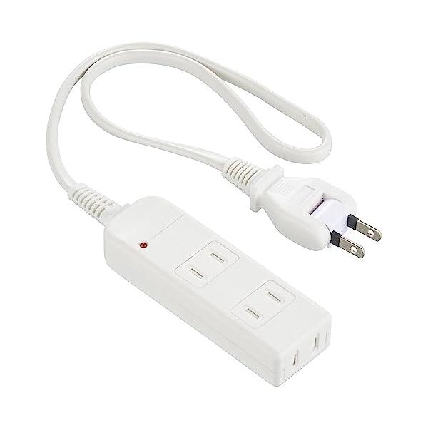ホワイト/0.5m/HS-TK305SFW-22・パッケージ個数:1・最大消費電力 合計：1500W・コンセント：3個口・プラグ形状：フリープラグ・コード長：0.5m・バリスタ電圧：390V、制限電圧：650V、最大サージ電圧：4000V