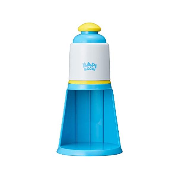 ドウシシャ(DOSHISHA) かき氷器 電動 ハピコオリ バラ氷対応 製氷カップ2個付き ブルー 16.5×16.5×32.5cm DIN-2