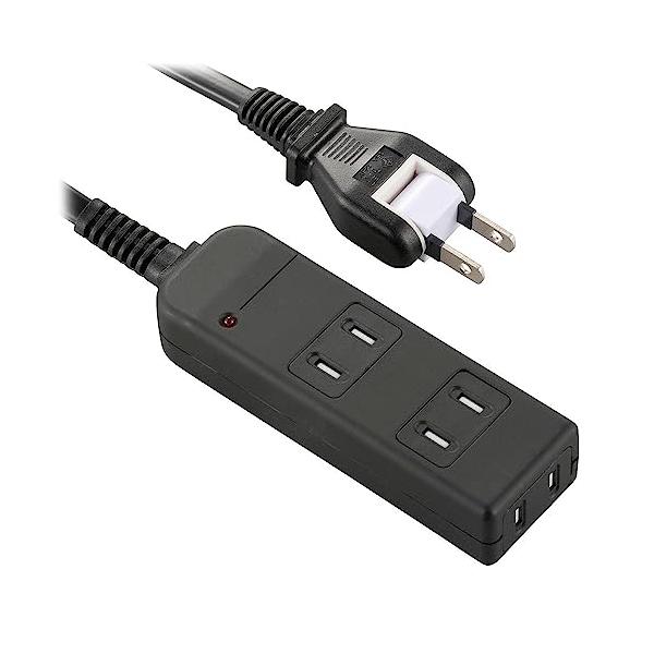 ブラック/2m/HS-TK32SFK-22・パッケージ個数:1・最大消費電力 合計：1500W・コンセント：3個口・プラグ形状：フリープラグ・コード長：2m・バリスタ電圧：390V、制限電圧：650V、最大サージ電圧：4000V