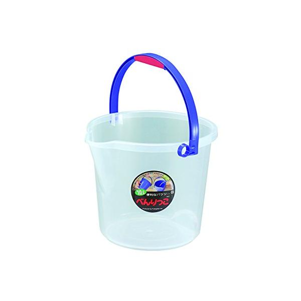 透明/10L/F2143・Size:10L・パッケージ個数:1・本体サイズ:約幅32×奥行31×高さ27.7cm、容量:約10L、材質:ポリプロピレン、生産国:日本・持ち手のつけ根にホース抑えが付いているので、バケツに水をためる時にとっても...