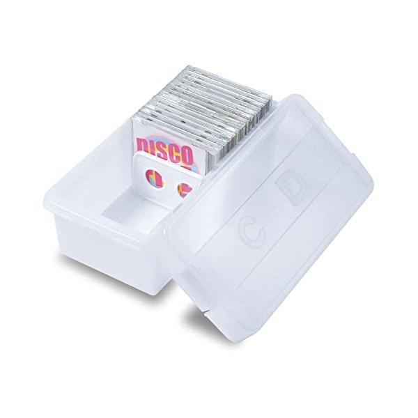 CDケース・ナチュラル W186×D370×H140mm I-306・商品サイズ:約 W18.6×D37×H14cm・材質:フタ・本体/ ポリプロピレン、仕切板/ スチロール樹脂・重量:約 532g・収納量:CD/ 約31枚(厚さ1cm目安...