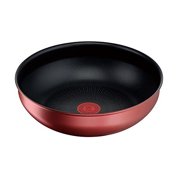 ティファール(T-fal) 炒め鍋 中華鍋 深型 ウォックパン 26cm インジニオ・ネオ IHルージュ・アンリミテッド IH対応 L38377