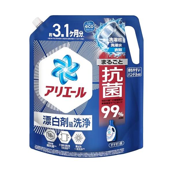 -/詰め替え 2210g/-・PatternName:清潔でさわやかな香りSize:詰め替え 2210g・パッケージ個数:1・まるごと抗菌　衣類・洗濯水・洗濯槽 ＊全ての菌の増殖を抑えるわけではありません。・万能洗剤　1本で(1)洗濯槽防カ...