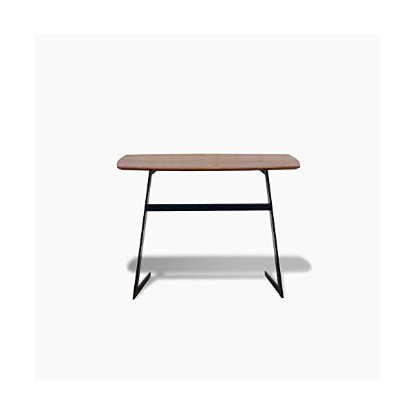 ブラウン/幅80cm/-・Color:ブラウンSize:幅80cm・パッケージ個数:1・本体サイズ:幅80×奥行き38×高さ59(cm)・素材・材質:天板/ウォールナット突板 脚部/スチール(粉体塗装)・生産国:中国