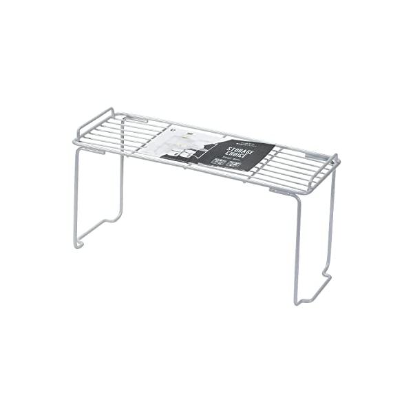 積み重ね棚スリムシルバー/スリム/HB-6718・Style:積み重ね棚スリム・パッケージ個数:1・製品サイズ:(約)幅34.5×奥行12.5×高さ17.5cm・製品重量:(約)0.32kg・素材・材質:鉄(エポキシ樹脂塗装)・生産国:中国...