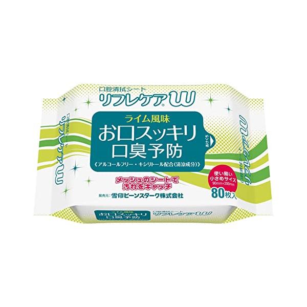 ・袋 80シート (x 1) ・(b)原産国 :(/b) 日本・(b)内容量 :(/b) 80枚・(b)全成分 :(/b) 水(基剤)、PG(湿潤剤)、PEG-60水添ヒマシ油、(可溶化剤)、安息香酸Nａ(防腐材)、キシリトール(清涼材)、...